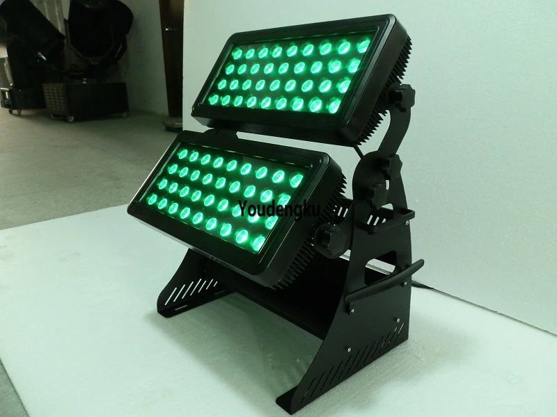 1pcs with flightcase 72*15W RGBWA 5IN1 Multi-Color DMX 512 LED Wall Washer LED Floodlight City Color Outdoor IP 65