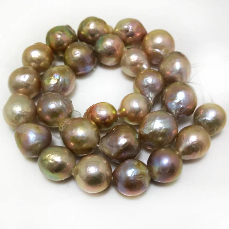 

16 inches 18-22mm Natural Lavender Baroque Pearl Loose Strand