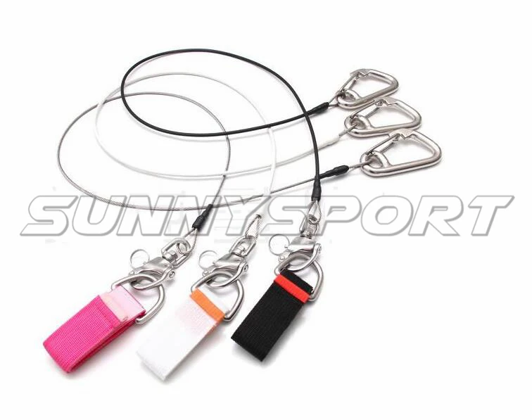 Safety rope lanyard free diving underwater moving hooked rope wristband combination