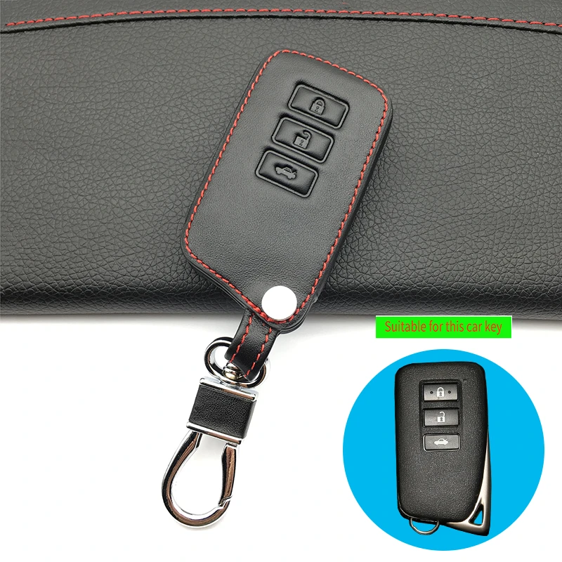 Leather car key case key cover for Lexus rx270 2011 2013 GS RX IS ES GX LX RC 200 250 350 LS 450H 300HKey case accessories shell