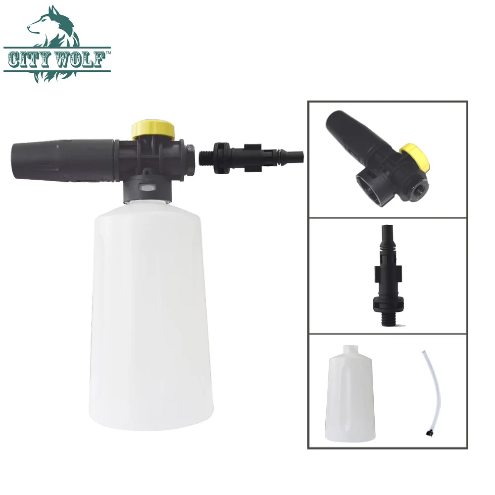 750ml Snow Foam Lance Foam Gunfor Kolner High Pressure Washer Soap Bottle Car Floor House Cleaning Car Accessories