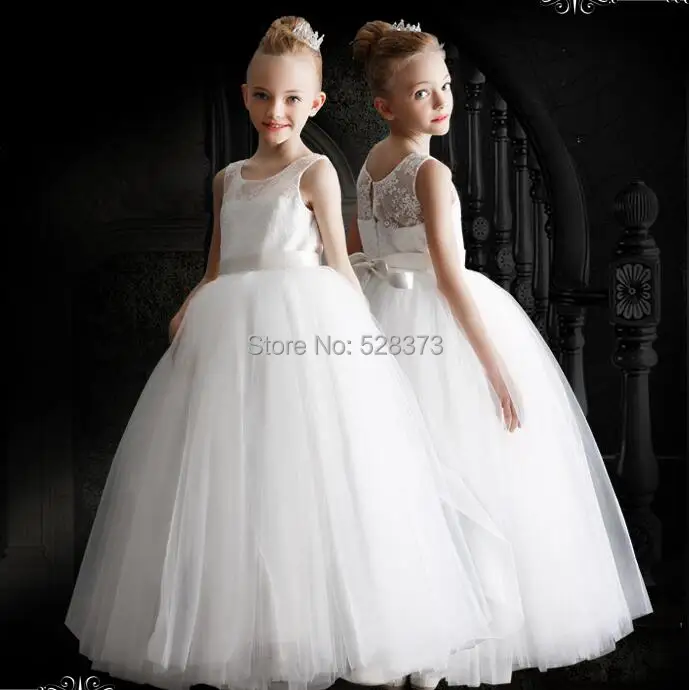 YNQNFS FG5 Girl kid's dress Ball Gown Puffy Tulle Skirt Kids Dresses  Flower Girl Dresses 2024 vestido de novia