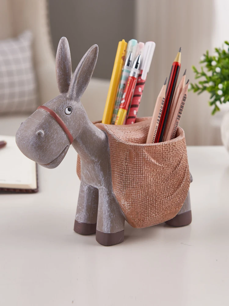 Donkey Pen Holder Creative Fashion  Office Supplies Desk Accessories  Pencil Storage  Pen Organizer  Pencil Holder