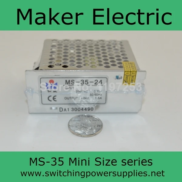 5v 35w 7A البسيطة حجم امدادات الطاقة MS-35-5 إخراج واحدة