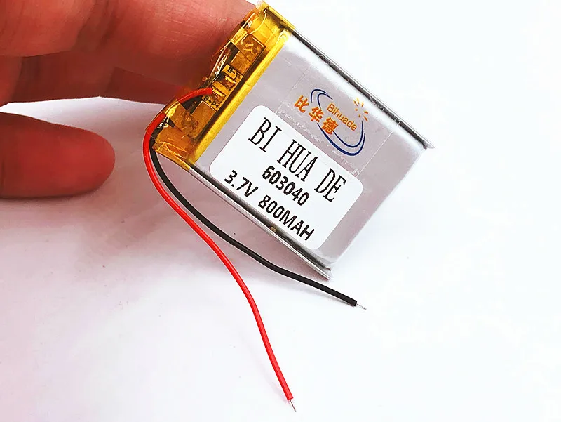 3.7V lithium polymer rechargeable battery 800mAh 063040 For GPS navigator MP3 MP4 MP5 Power Bank Bluetooth speaker Toys 603040