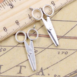 10pcs Charms Surgery Scissors 34x16mm Tibetan Bronze Silver Color Pendants Antique Jewelry Making DIY Handmade Craft