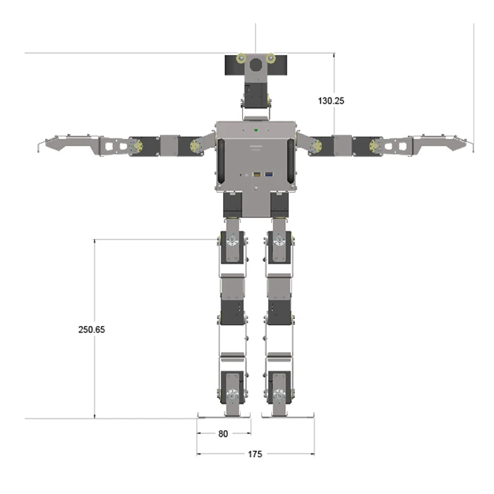 Plataforma de código aberto programação de alto desempenho ROBOTIS OP3 Robô humanoide dinâmico inteligente dual-core