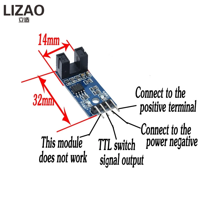 Speed Sensor Module Tacho Sensor Slot-type Optocoupler Tacho-generator Counter Module for arduino 51 AVR PIC 3.3V-5V Diy Kit