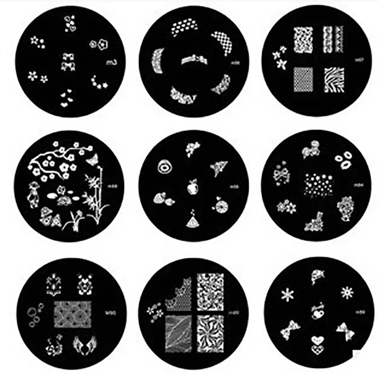 

wholesale 200pcs New 90 styles 3D Nail Art Stamping Image Plate Nail Image Plate decoration Stencils stamping free DHL shipping