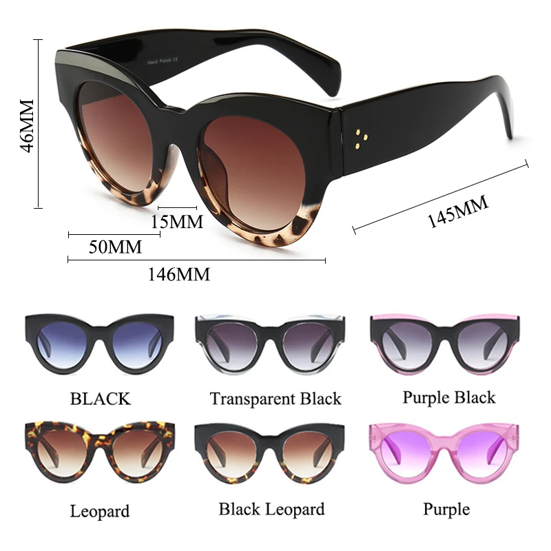 Psacss 2019 Vintage Cat Eye Sunglasses Women Brand Designer Sexy Sun Glasses Women's Retro Mirror Lunette De Soleil Femme UV400