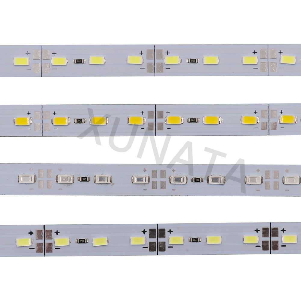 5/10/20 sztuk DC12V 0.25M/0.5m biały/ciepły biały/czerwony/zielony/niebieski aluminiowa listwa LED Light 5730 5630 sztywna listwa światła