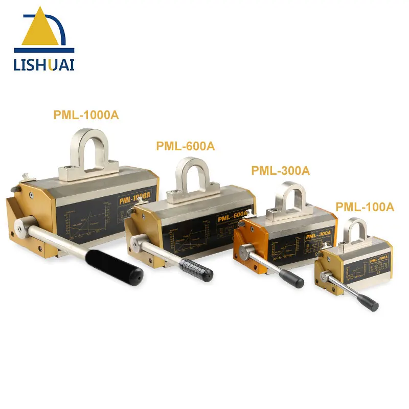 LISHUAI 1000KG(2200Lbs) Permanent Magnetic Lifter/Permanent Lifting Magnet for Steel Plate with CE Certified PML-1000