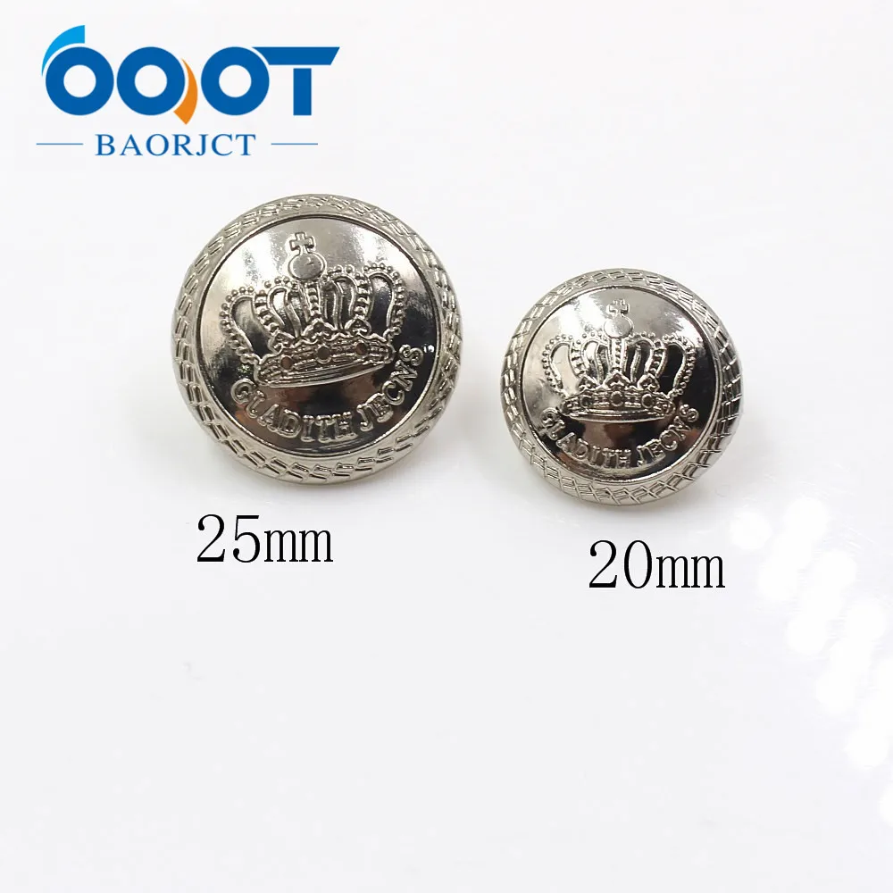 A-19512-558，12-25mm Fashion metal gold button,DIY handmade clothing accessories, coat Suit clothes Sewing shank buttons , 10pcs