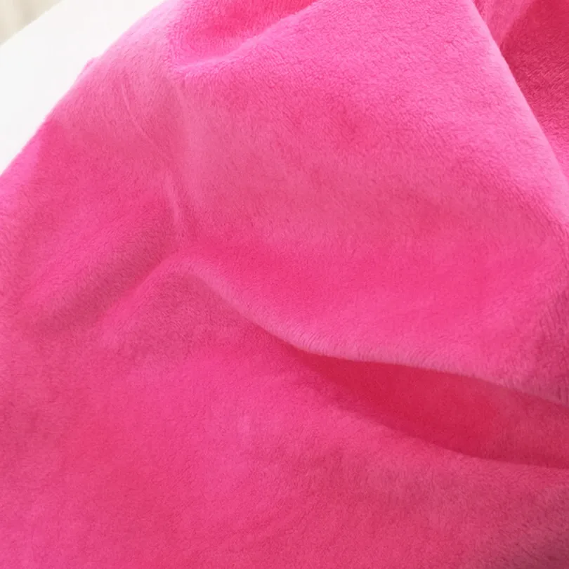 Red&Pink Soft Minky Fleece Fabric Polyester Fleece Cloth  Brushed Fabrics for Patchwork  Sew Doll Stuffed Toys Cloth 50x50cm