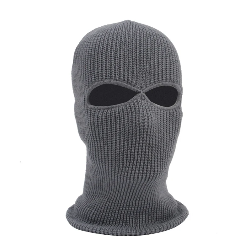 

2/3 Hole Full Face Cap Outdoor Balaclava Riding Motorcycle Mask Knitting Face Mask Ski Mountaineering Head Cover