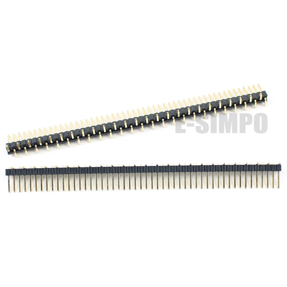 5pcs 1x40P 1.27mm SMD Pin Header,0.05