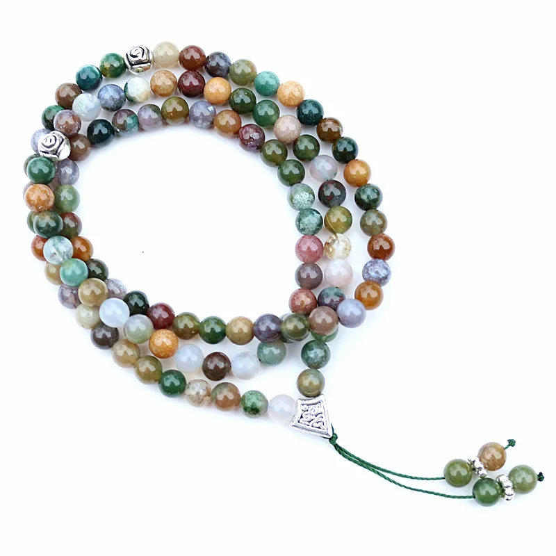 Handmade 6mm Natural Stone Bead With Alloy Charm Shape 99 Prayer Beads Islamic Muslim Tasbih Allah Mohammed Rosary For Women Men