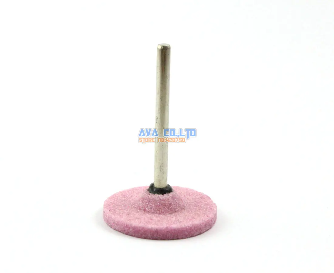 20 Pieces 25x3mm Mounted Point Pink Aluminum Oxide Abrasive Grinding Stone Wheel 3mm Shank