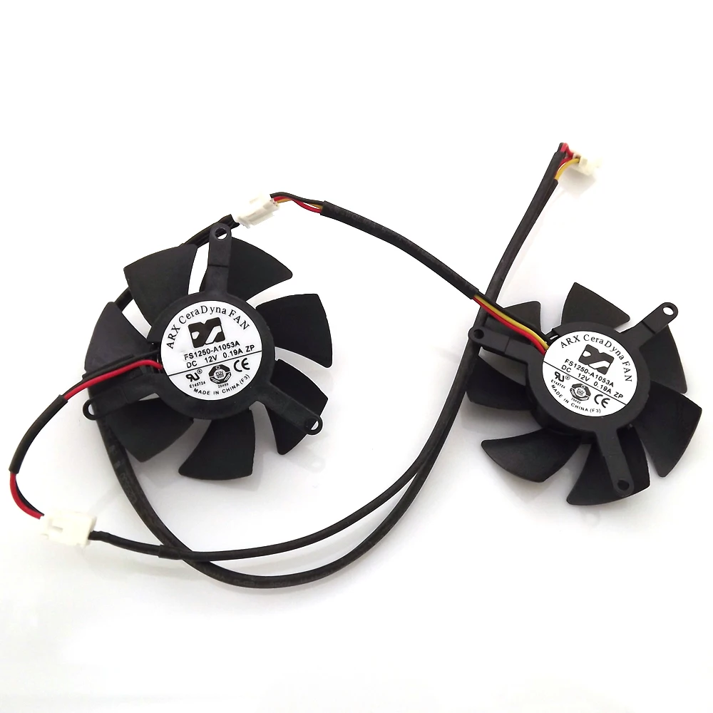 FS1250-A1053A 12V 0.19A 45mm 39x39x39mm 3Wire 4Pin For MSI N430GT 520GT 610GT 620GT 630GT V5 Graphics Card Cooling Fan