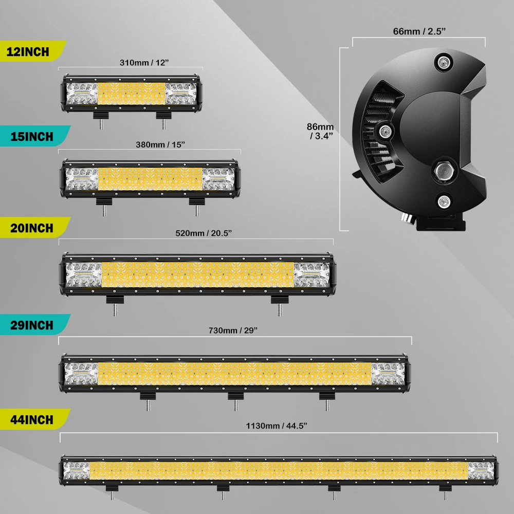 CO LIGHT 16D Lens 4-Rows 264W 336W 480W 696W 1128W Led Light 4x4 Offroad Bar Combo Led Bar for Offroad 4WD Truck Trailer 12V 24V