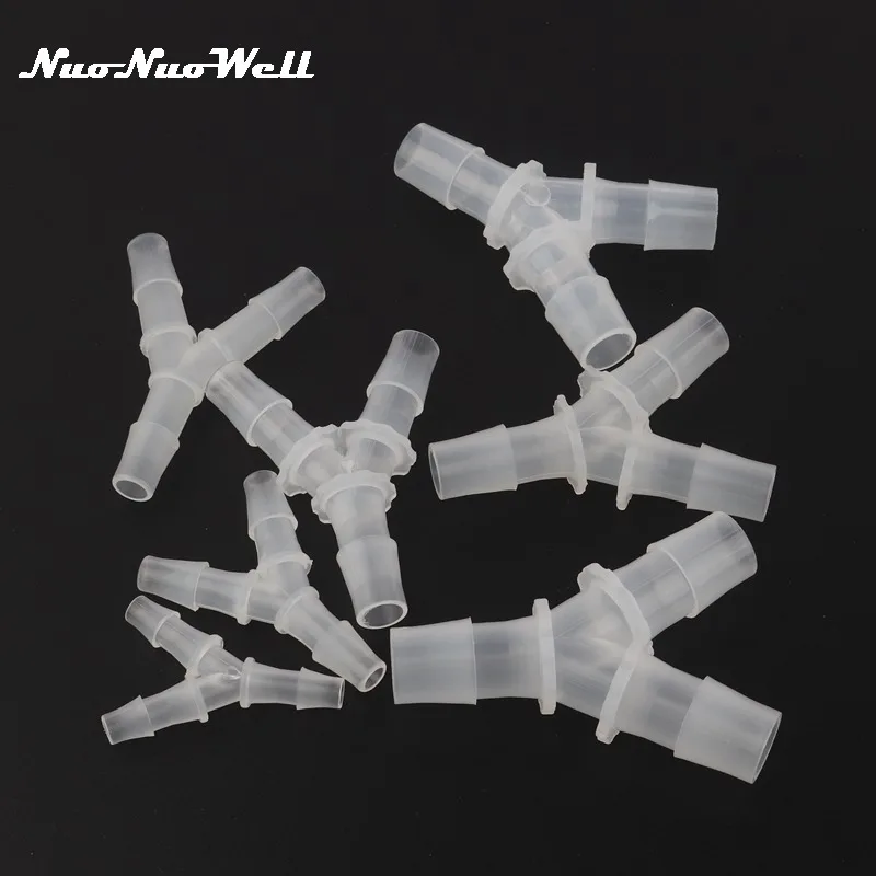 Y Connector Soft Hose Fittings Aquarium Adapter, Fish Tank Air Pump Line Joint Irrigation, 3 Way Connector, 5Pcs, 6mm ~ 16mm