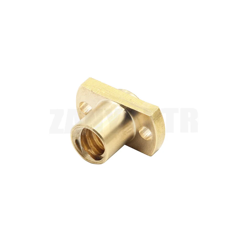 1pc T8 nut H flange copper nut pitch 2mm lead 8mm for T8 screw trapezoidal screw