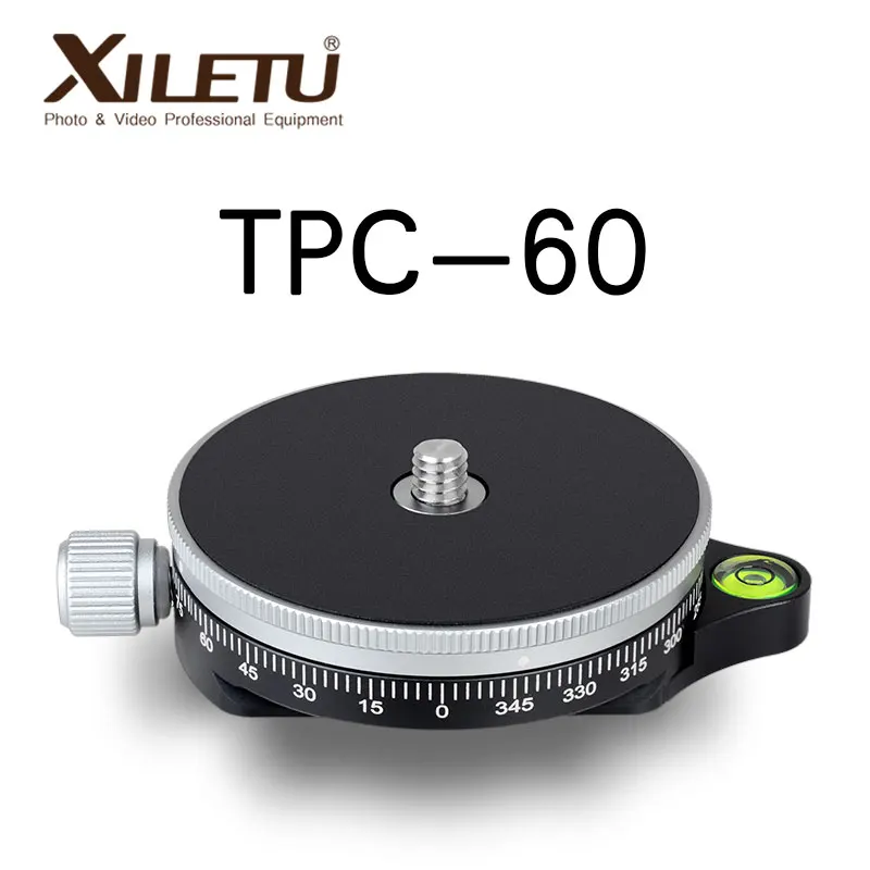 XILETU TPC-60 Tripod Head ACRA SWISS Panoramic Tripod Head Video 360 Camera MiNi Tripod Head For Camera DSLR Alluminum