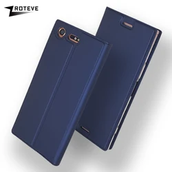 ZROTEVE Cover For Sony Xperia XZ Premium Case Flip Wallet Coque XZ XZ1 Case Flip PU Leather Cover For Sony XZ1 Compact Cases