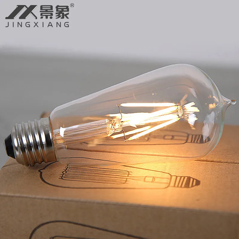 Scene lighting Edison tungsten filament E14 E27 bulb light source LED warm white 3W 4W ultra bright energy-saving lamps and lant