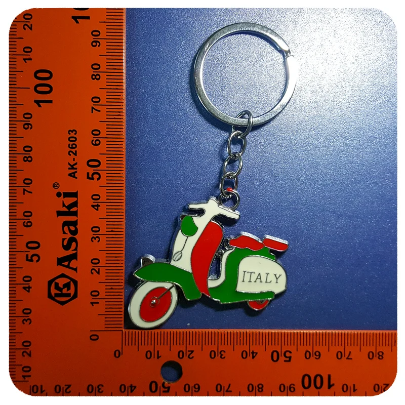 GRANDBLING Italy Theme Motorcycle Keychain Fashion Gift