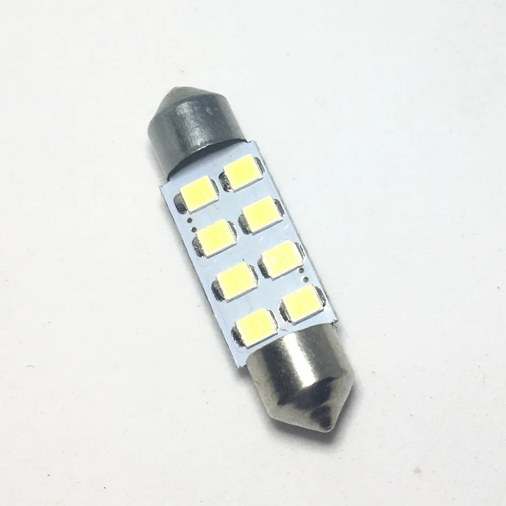 1pcs Festoon LED 8SMD 1210 31mm 36mm 39mm 41mm Car Interior Dome Festoon Light Super Bright Bulbs Lamp White Reading Bulb DC 12V