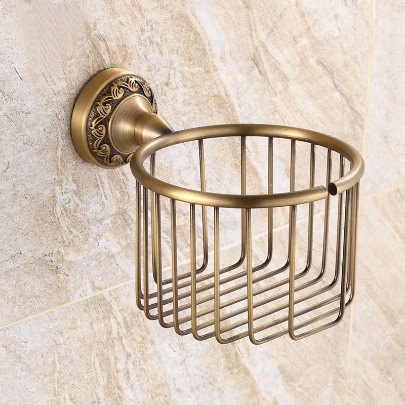 Imagem -02 - Suporte de Papel Higiênico Zd935 Suporte para Rolo de Papel Higiênico em Latão Antigo para Parede
