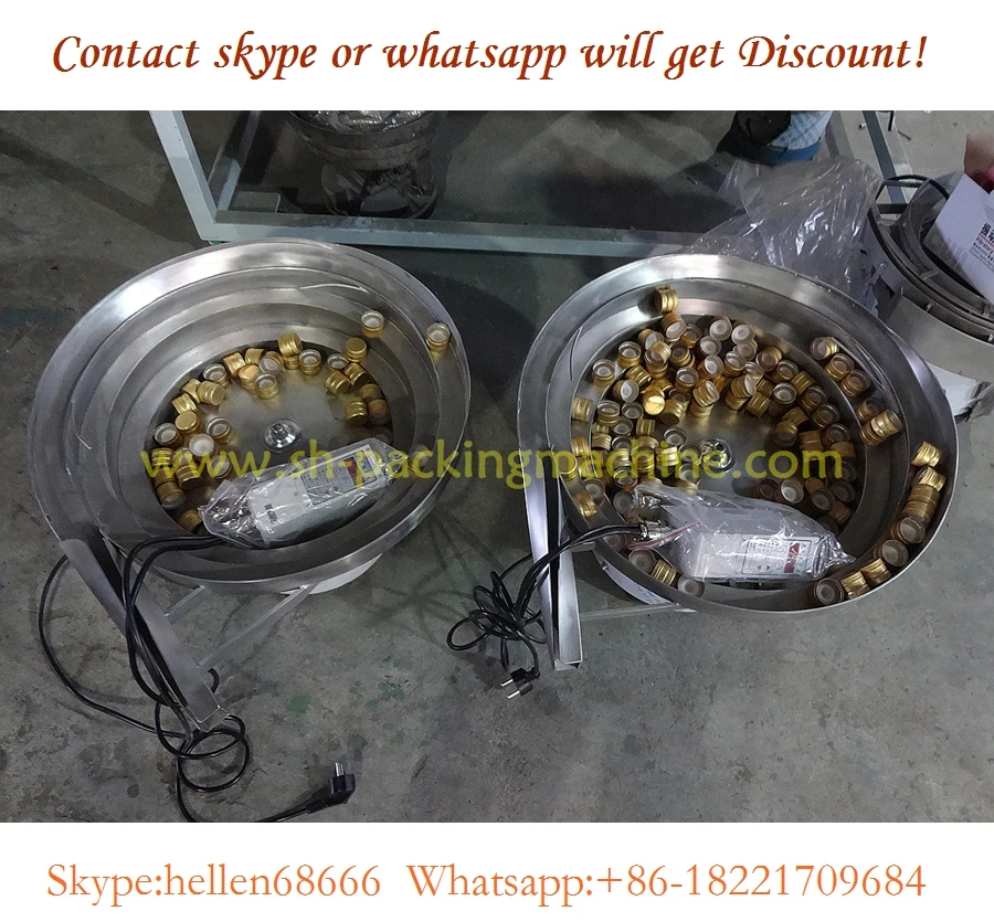 vibrating bowl feeder for metal cap,SUS304 wine bottle cap vibrate sorter_600mm customizable