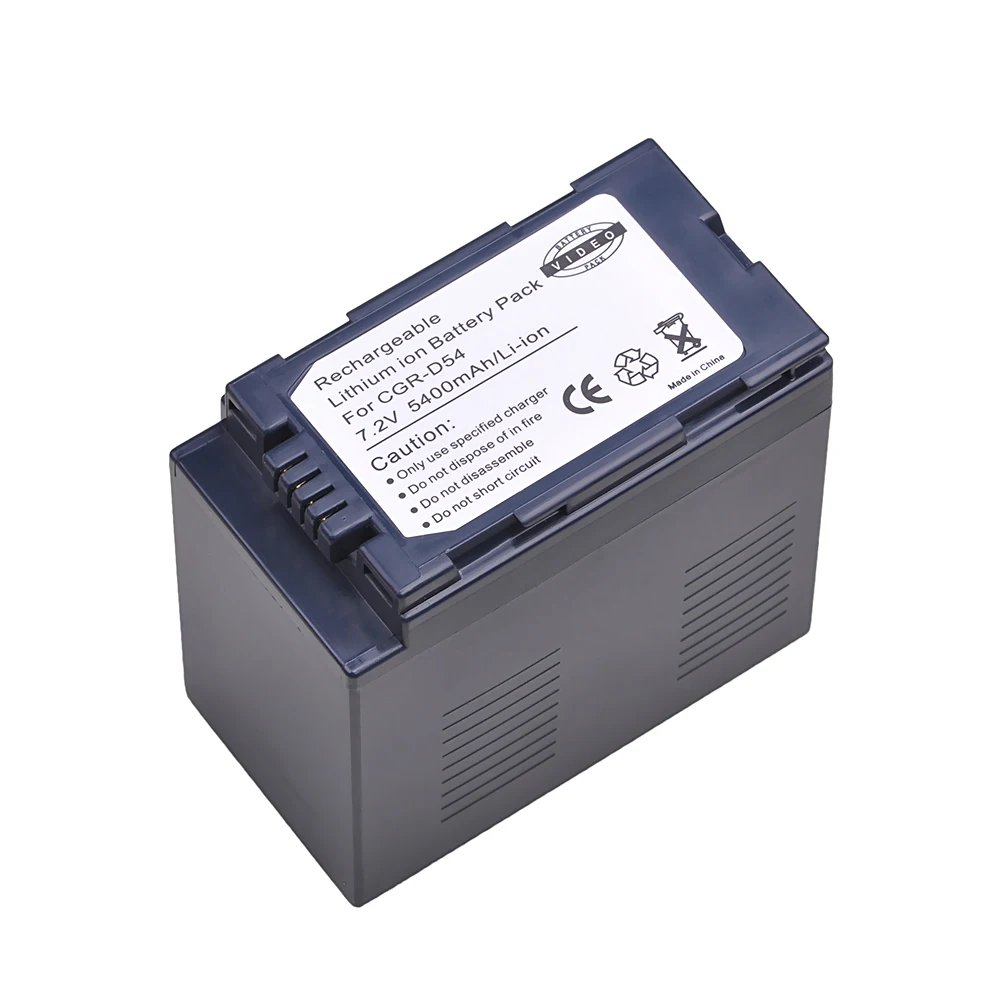 CGA-D54 CGA-D54S 5400mAh Li-ion Battery for Panasonic AG-HPX255 AG-HPX255P AG-HPX255EJ, AG-HVX200 AG-HVX200E AG-HVX200P VW-VBD29