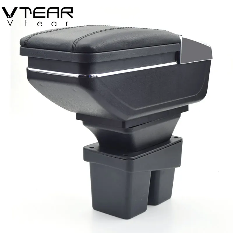 

Vtear For Honda City accessories armrest box center centre console storage arm rest styling decoration rotatable modification 09