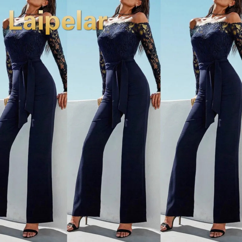 Laipelar Women Clubwear Playsuit Casual Long Sleeve Party Jumpsuit Romper Trousers Pants Fomal Party Clothes NEW Dropshipping