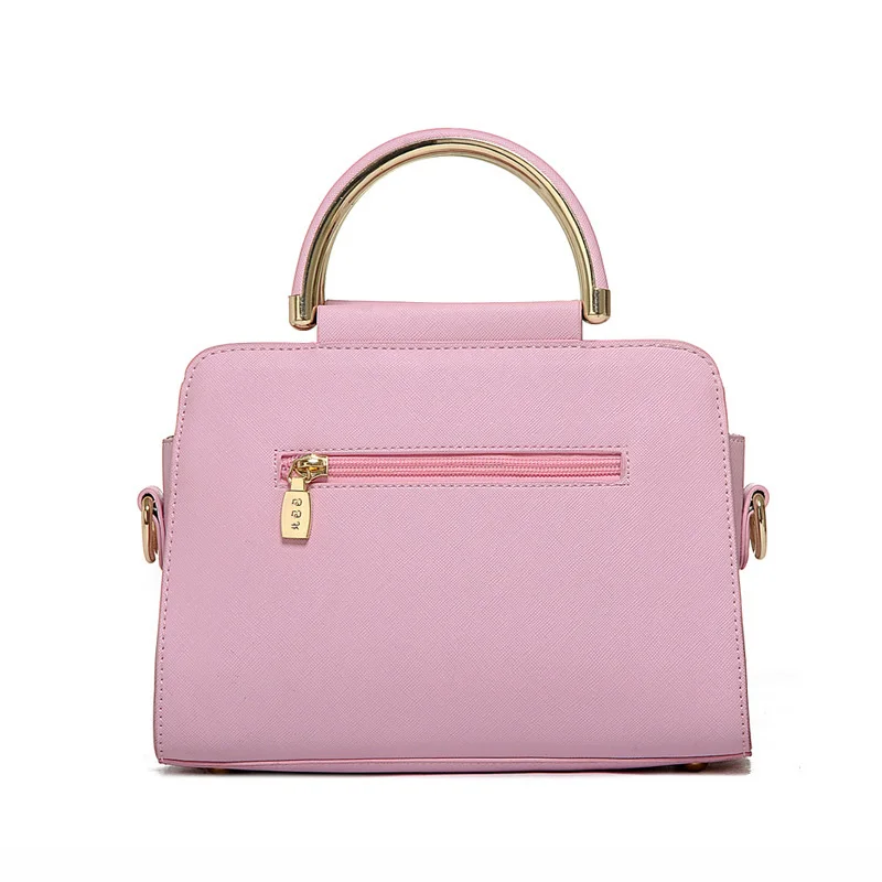 Fashion High Quality PU Leather Women Handbag Triangle Patchwork Shoulder Bag Classic Ladies Messenger Bag Tote Bag