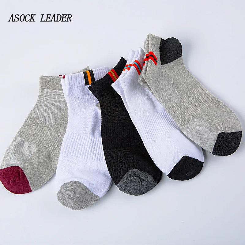 

2018 Spring&Summer New Mens Socks Cotton Mesh ventilation Antibacterial Deodorant Sweat Short Socks Men Gifts Socks 5 Pairs/Lot