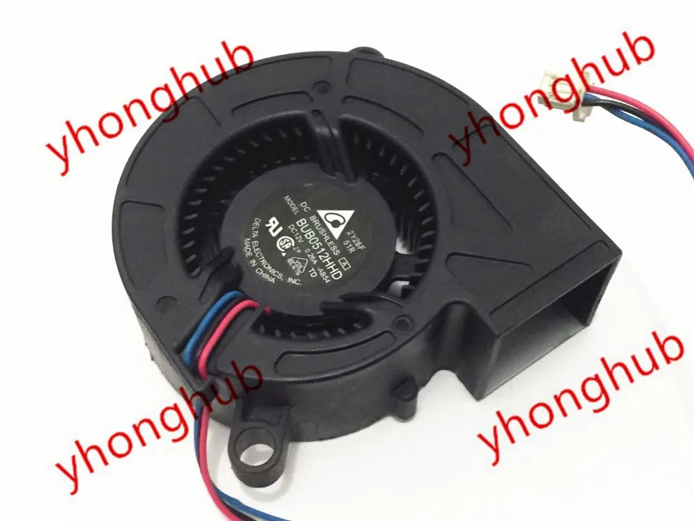 Delta Electronics BUB0512HHD AB54 DC 12V 0.26A 50x50x19mm Server Cooling Fan