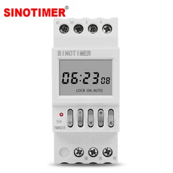 230V Programmable Astronomical Time Switch  with Latitude Display Daily Street Light Controller