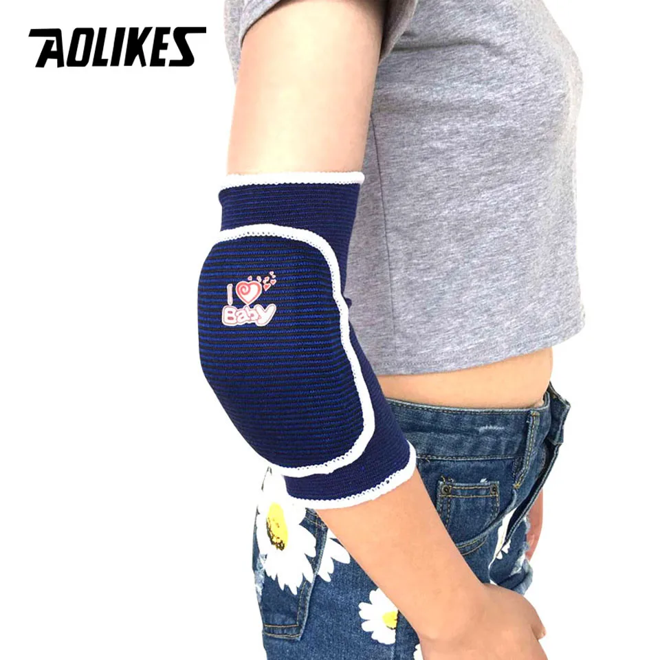 AOLIKES 1 Pair Kids Children Breathable Sports Elbow Pads Support for Outdoor Roller-skating Dancing Baketball Football