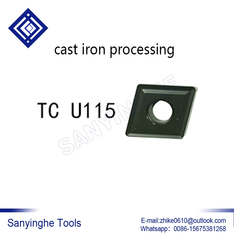 

CNMG120408-GM U115 CNMG120408-TC U115 CNMG120408 U115 10pcs/lots sanyinghe cnc carbide turning inserts for cast iron