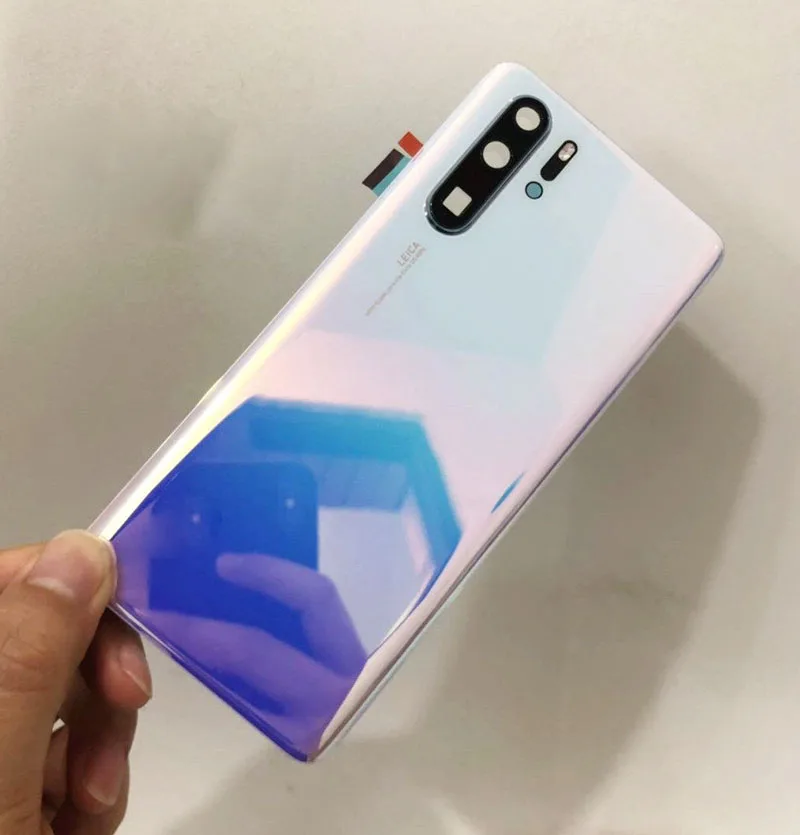 Oryginalna tylna pokrywa drzwi dla Huawei P30 / P30 Pro pokrywa baterii obudowa ze szkła 3D + części zamienne do obiektywów z lampą błyskową