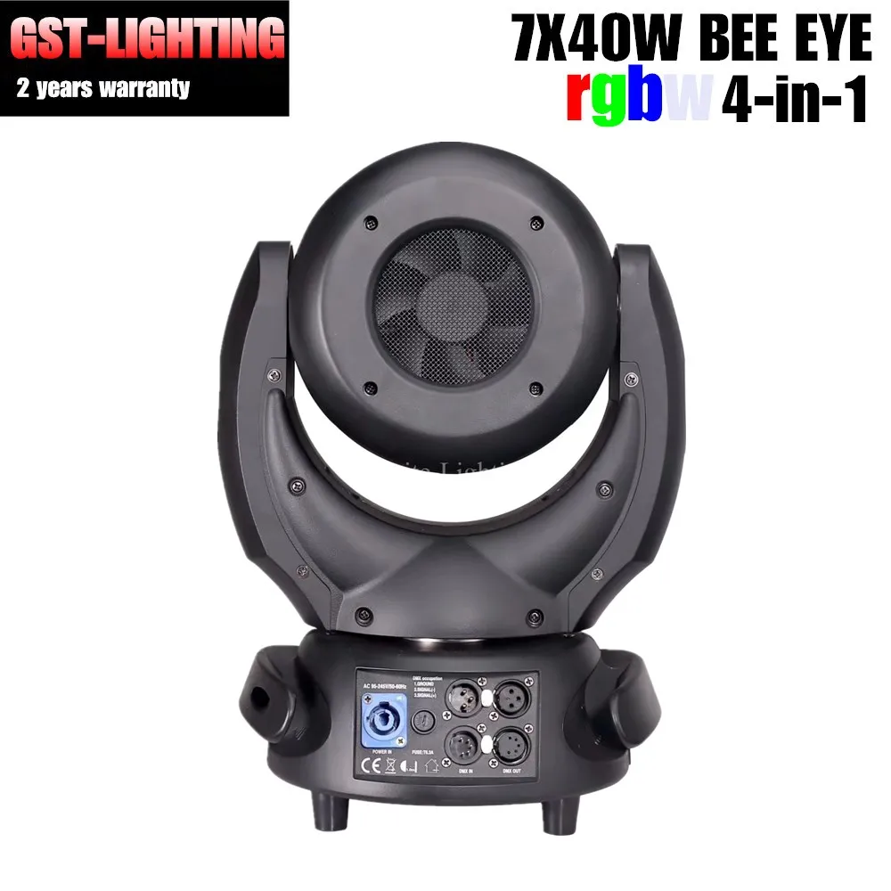 Professional 7pcs 40W LED RGBW Zoom beam Stage DMX Lighting