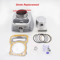 High Quality Motorcycle Cylinder Kit 62mm Big Bore 13mm Pin For Honda CG125 125cc to 150cc 157FMI Modified Engine Block