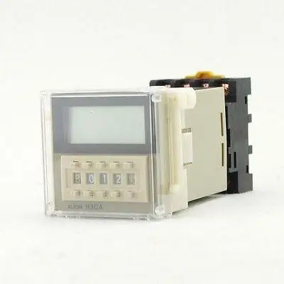 Time Relay On Delay Solid State H3CA-A 24 to 240V 11Pins SPDT DIN Track Mounting