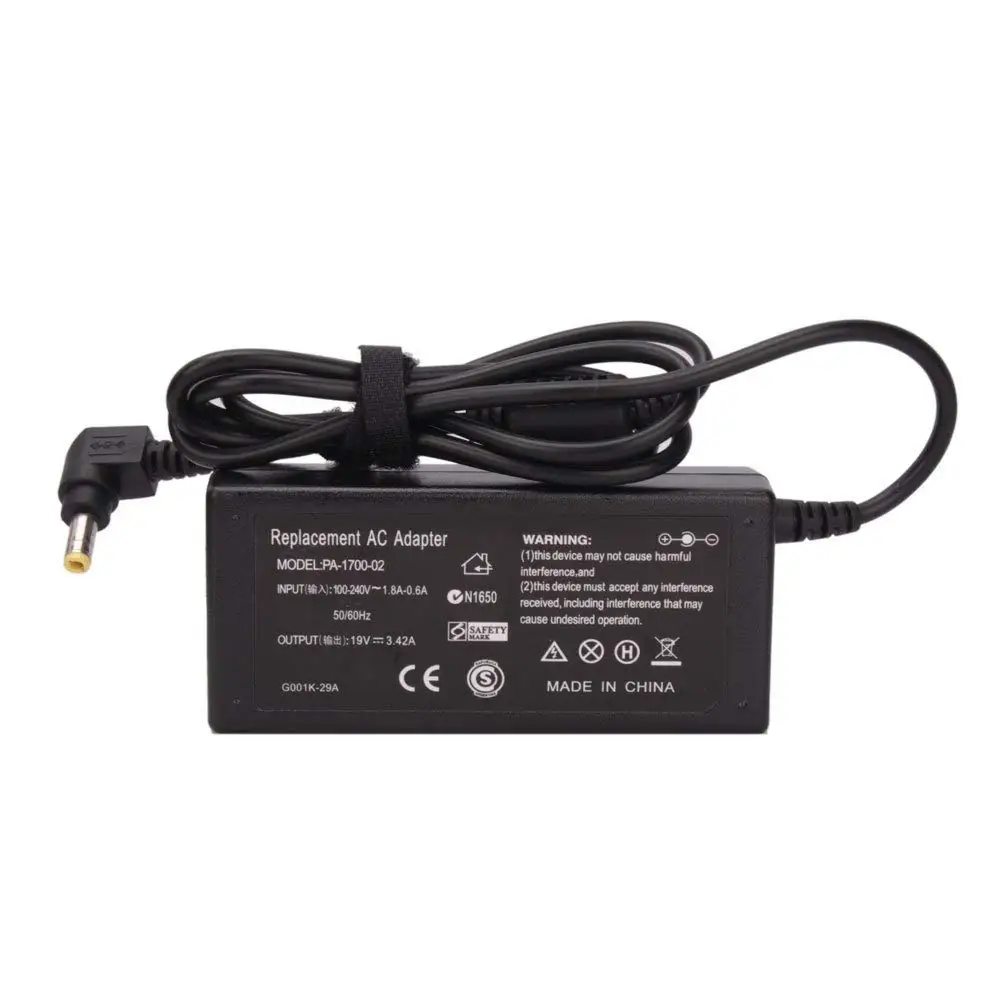 Pengisi daya adaptor daya untuk Toshiba, 19v 3,42a dc 5.5*2.5 mmAC untuk Toshiba Satellite C55 C850 C50 L755 C855 L655 L745 P50 C855D C55D S55