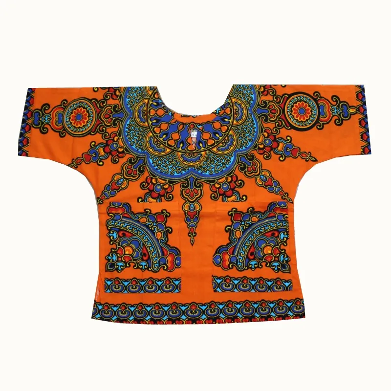Vêtements traditionnels africains pour enfants, nouveau design de mode, t-shirt imprimé Dashiki pour garçons et filles, vente en gros, 2019