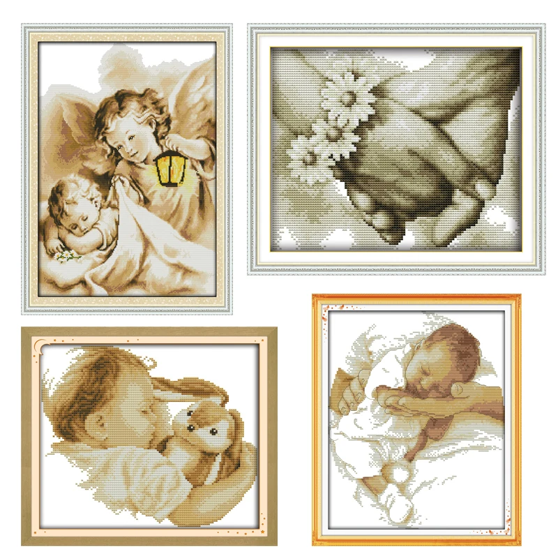 Needlework DIY 14CT 11CT DMC Cross stitch Sets For Embroidery kits Portrait Patterns Counted Cross-Stitching Home Decoration