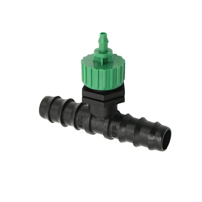 

Garden hose 20mm to 4/7 water splitter 3/4 to 1/4 reducing tee barb connector hose 3 way connector 20pcs